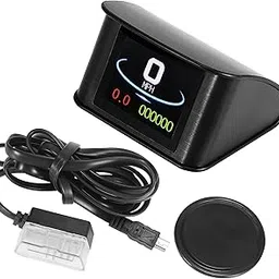 Hihaha Mini HUD Head Up Display Car Dashboard Digital Speedometer with OBDII EUOBD/Outside Multifunction Data Display Error Alarm TFT LCD Display for Car/Durable 2.2 Inch / 1 Set-picture-16
