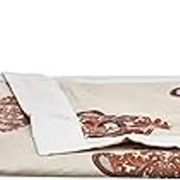 Amazon Brand - Solimo Single Microfiber Quilt|100% Microfiber Exterior|120 GSM|for Mild Winters and Ac Rooms (Brown Foliage)-picture-17