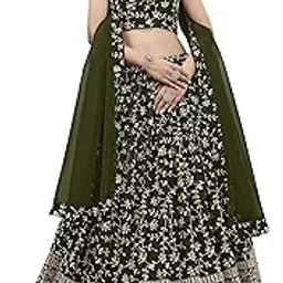zeel clothing Women's Georgette Embroidered Fabric-picture-12