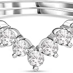 925 Silver American Diamond Chevron Adjustable Ring for Women and Girls | with Certificate of Authenticity & 925 Stamp | Life-time Warranty*-image-89