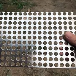 FengYoo 20 Gauge Perforated Metal Sheets 15.5"x11.6" Expanded Metal Mesh Aperture 0.4in 10mm (Approximately 2/5") Perforated Stainless Steel Sheet Stainless Steel Mesh Screen Metal Screen Panel-picture-11