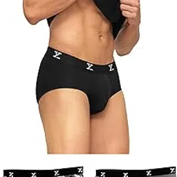 xyxx Men's Ace & Shuffle Micromodal Regular Fit Solid Antimicrobial Briefs with No Marks Waist (Pack of 3)-picture-19