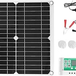 BAZPUR MART® Solar Panel Kit, Flexible Monocrystalline Silicon Solar Panel Charger for Airplanes Satellites for Automobiles RVs Ships'$-picture-10