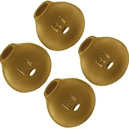 RUWEL Replacement Earbud Caps for Earphones Anti-Slip Silicone Rubber Buds for Galaxy S7edge S7 S6edge Samsung Level U EO-BG920 Bluetooth G920L Note 5 7 Earphone [Sport] All Model (Gold S6 2-Pair) image 1