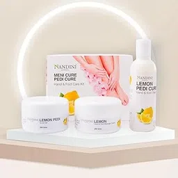 Manicure Pedicure Kit with lemon extract Meni Cure Pedi Cure Hand and Foot Care Kit, 400g + 200ml-picture-35
