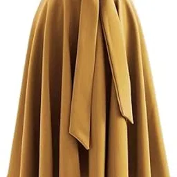 Nimble NEST Faux Crepe Knee Length Skirt-picture-48