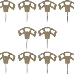 CALANDIS™ 10Pcs Deck Nails Lightweight Tent Stakes for Outdoor Climbing Hiking Khaki | Tent & Canopy Accessories | Tents & Canopies | & Hiking | Outdoor Sports-picture-15