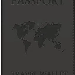 pursolet RFID Blocking PU Leather Passport Holder & Travel Wallet Organizer with Removable Hand Strap for Men & Women (Black)-picture-47
