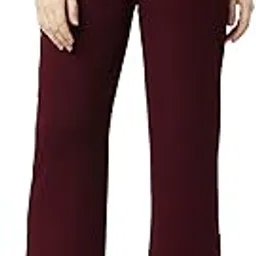 Women's Cotton Lycra Bell Bottom Formal Trouser-image-4