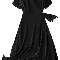 lymio Women's Fit and Flare Midi Western Dresses (695-698)-picture-14