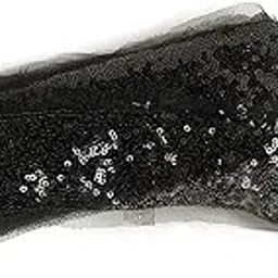 Aarushi Creations Sequin net lace Black 4 mtrs-picture-15