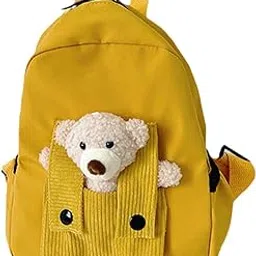 loom tree Kids Backpack Zipper Closure Adorable Knapsack For Outdoor Backpacking Trips Yellow | Womens Handbags & Bags-picture-49