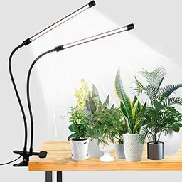 LED Grow Light,6000K Full Spectrum Clip Plant Growing Lamp with White Red LEDs for Indoor Plants,5-Level Dimmable,Auto On Off Timing 4 8 12Hrs-picture-35