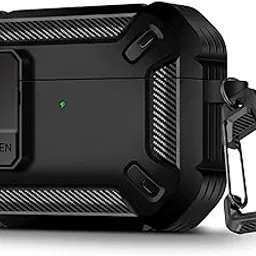 CROSSVOLT Compatible for AirPods Pro 3 Case (2025), Military Grade Airpods pro 3rd Generation Case, Compatible with MagSafe, Drop Proof Lock, Easy Open, Black-image-20