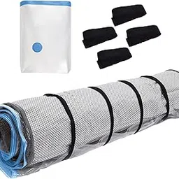 (Queen/Full/Full-XL) Mattress Vacuum Bag for Moving/Storage-Compress Mattress by 80%, Vacuum Seal Mattress Bag, Leakproof & Sealable Vacuum Bag for Mattress, Mattress Moving Bag Zipper (Blue Zip)-picture-45