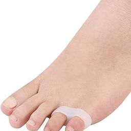 Alexvyan 1 Pair Double Hole Universal Size Silicone Gel Bunion Foot Fingers Separator 1 Pair Orthopedic Protector Valgus Guard Finger Separator For Women Men Boy Girl (Index Finger Seperator)-picture-46