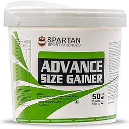 Spartan Sport Sciences Advance Size Gainer 5Kg | Mass Gainer/Weight Gainer with 18g Protein Supplement for Men & Women | Rich Chocolate Flavour - (11 lbs)-picture-13