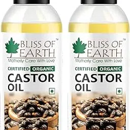 Bliss of Earth USDA Organic Castor Oil For Hair Growth, Skin & Eyebrows, Cold Pressed & Hexane Free, 2X100 ml-picture-35