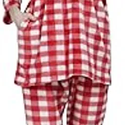 taausha Women's Woolen Night Suit Abstract Printed-picture-42