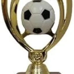 Royal Trophy Golden Metallic Fibre Sports Winner Champion Tournament Award Football Trophy Best Player Performance Prize-image-54