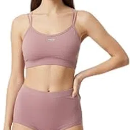 silver luna Women's Purple Shade Premium Everyday Sport Bra - All Day Comfort, Padded, Wirefree, Full Coverage, Free Size-picture-51
