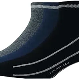van heusen Men's Cotton Ankle Length Socks (Pack of 3) Anthra Melange, Navy, Black-picture-30