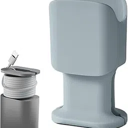 iTronix Silicone Case for iPhone 20W Charger Power Adapter with Lightning Cable Winder and Organizer | Travel-Friendly Anti-Break Protection (Grey)-picture-49