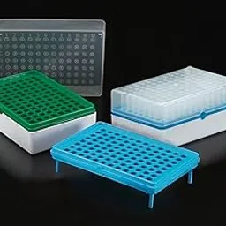 Simport BioTube T100-50Y Polypropylene Tube Rack, Storage Box Only, Yellow (Case of 10)-picture-45