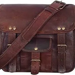 mk bags Brown Leather Sling Messenger Bag for Men and Women-picture-33