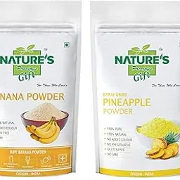 NATURE'S GIFT - FOR THOSE WHO CARE'S Banana Powder & Pineapple Fruit Powder -1 KG Each (Super Saver Combo Pack)-image-59