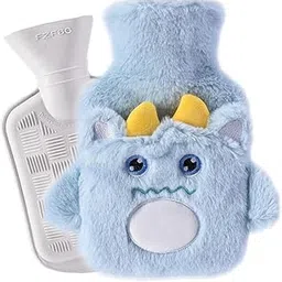 ZENTARA 1000ML Cartoon Hot Cold Pack for Pain Hot Water Bottle with Cover, Large Hot Water Bag and Soft Cover, Ideal for Pain Relief, Bag for Pain Relief, Neck and Shoulders, Feet Warmer, Menstrual -1-image-26