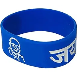 m men style Religious Dr. B. R. Ambedkar Jay Bhim Blue Silicone Bracelet For Men And Boys SBr202455-picture-13