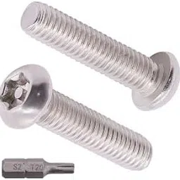 M5-0.8 x 25mm (50 pcs) Button Head Torx Security Machine Screws Bolts, one Bit Included, 304 Stainless Steel 18/8, Tamper Resistant Screws, Full Thread, ISO7380(Torx)-picture-18
