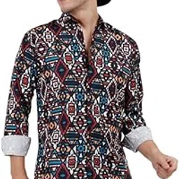 Full Sleeve Cotton Shirt for Men – Ethnic Touch | Casual & Party Look Design No_Full_4-picture-54