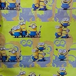 Hippity Hop Minion Print Gift Wrapping Paper For Theme Birthday, Box Parties, Return Gift Purpose, Anniversary, Bridal Shower Gifts Box Wrapping Paper (Pack of 5 Sheets)-image-59