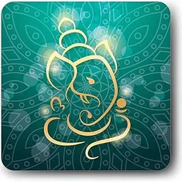Giftcart Beautifully Printed Ganesha Fridge Magnet | Add a Touch of Spirituality to Your Home 9x9 cm Fridge Magnet for Friends & Family (Shree Ganesha Wooden)-picture-30
