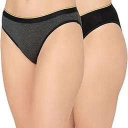 bummer Women's Solid Micro Modal Bikinis Panties | Soft & Breathable Underwear |Combo Pack of 2-picture-27