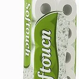 Softouch 2 Ply Toilet Paper Tissue Roll | 10-in-1 Set | Ultra-Soft & Absorbent | Multicolour | Hygienic & Gentle | 10 Rolls |Home & Commercial Use-image-2