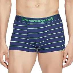 chromozome Men's Cotton Stretch Yearly Replanish Regular Striped Trunks-picture-38