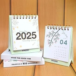 Mimikry Desk Calendar 2025, Aesthetic Standing Desk Calendar, Office & Home Calendar, Flip Desktop Calendar, Gift-picture-22
