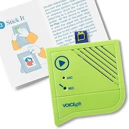 VOICEGIFT Voice-Over®, 60-Second Voice Recorder with Playback | Digital Audio Recorder for Back to School Projects, Backpacks, Lunchboxes, Student Gifts & Custom Picture Frames | Green, 1 Pack-picture-24