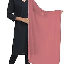 Pure Solid Cotton Dupatta with Pom Pom Border, 2.25 meters length-picture-46