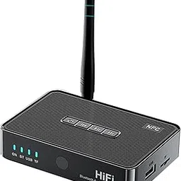 Tobo Bluetooth 5.1 Audio Receiver Transmitter,Wireless Audio Adapter NFC to RCA Stereo Audio Amplifier for Home Music Streaming-picture-13