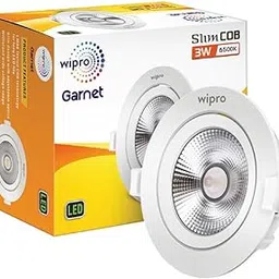 Wipro Garnet 3 W Slim COB Downlight for False Ceiling | Cool Day White (6500K) | Ceiling or Cabinet Light with Adjustable Optics | Pack of 1-picture-19