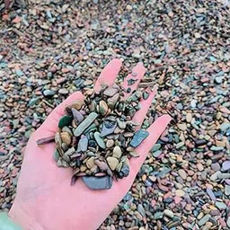 VAYINATO® Rio Xingu - Aquarium Natural Decoration Stone | Flat Stream River Stone by Petzlifeworld (3 Kg)-picture-31