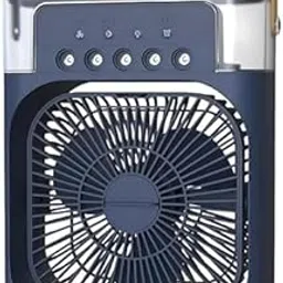 Drumstone (𝐋𝐢𝐦𝐢𝐭𝐞𝐝 𝟏𝟓 𝐘𝐄𝐀𝐑𝐒 𝐖𝐀𝐑𝐑𝐀𝐍𝐓𝐘 2-in-1 Air Cooler Mist Spray Fan, Stay Cool and Comfortable All-Day Efficiency with this 3-Speed Smart Air Cooling Fan - (Black)_Multicolor-picture-12