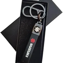 Iconic Keychains Leather Keychain Compatible With Suzuki Car - Make Your Car Unique with This Stylish Key Chain (Black)-picture-27
