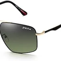 grey jack Metal Polarized UV400 Protected Rectangular Sunglasses for Men Women S1626-picture-30