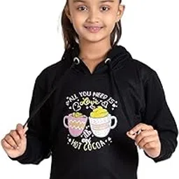 ADBUCKS Cotton Printed Full Sleeve Hooded Neck Sweatshirt For Girl's-picture-11