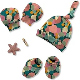 Cocoon Care Premium Bamboo Muslin Baby Set - Ultra-Soft Newborn Essentials Including Cap, Mittens, and Socks for Ultimate Comfort and Breathability-picture-22